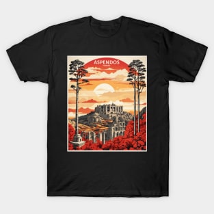 Aspendos Turkey Vintage Retro Travel Tourism T-Shirt